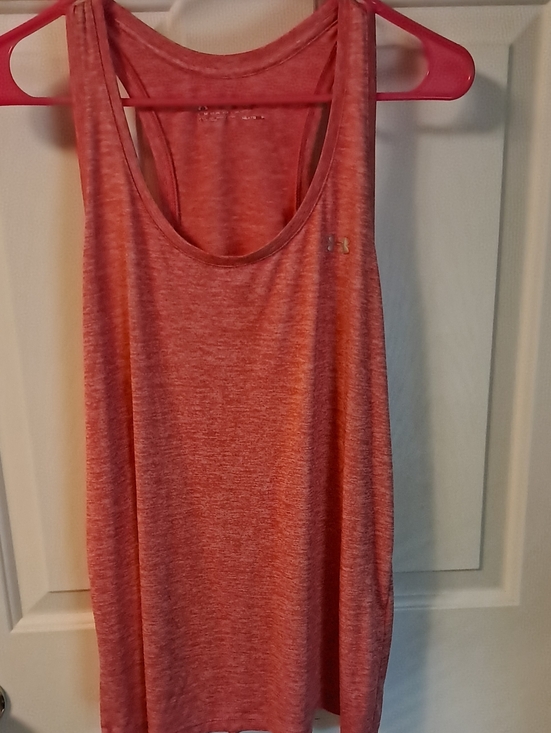 Under Armour Tops - Under Armour Coral Heather Racerback Performance Tank